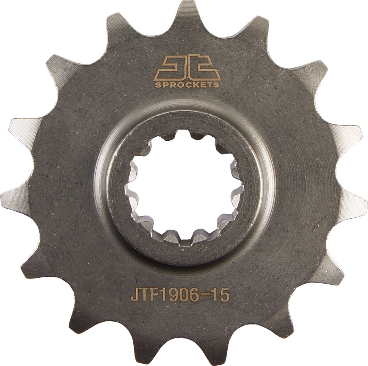 JTF1906.15 FRONT REPLACEMENT SPROCKET 15 TEETH 420 PITCH NATURAL SCM420 CHROMOLY STEEL ALLOY