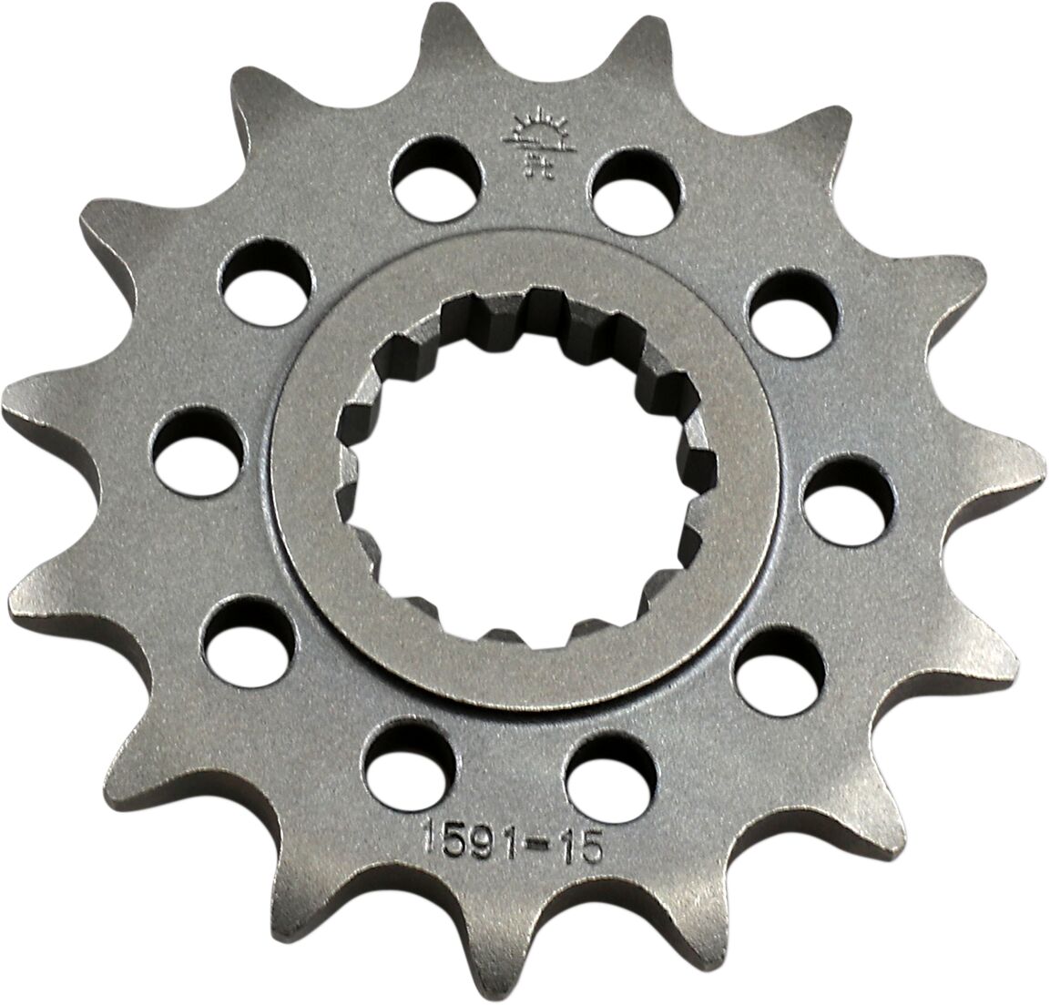 JTF1591.15 FRONT REPLACEMENT SPROCKET 15 TEETH 525 PITCH NATURAL SCM420 CHROMOLY STEEL ALLOY