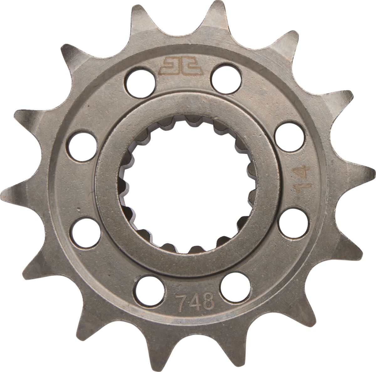 JTF748.14 FRONT REPLACEMENT SPROCKET 14 TEETH 520 PITCH NATURAL CHROMOLY STEEL