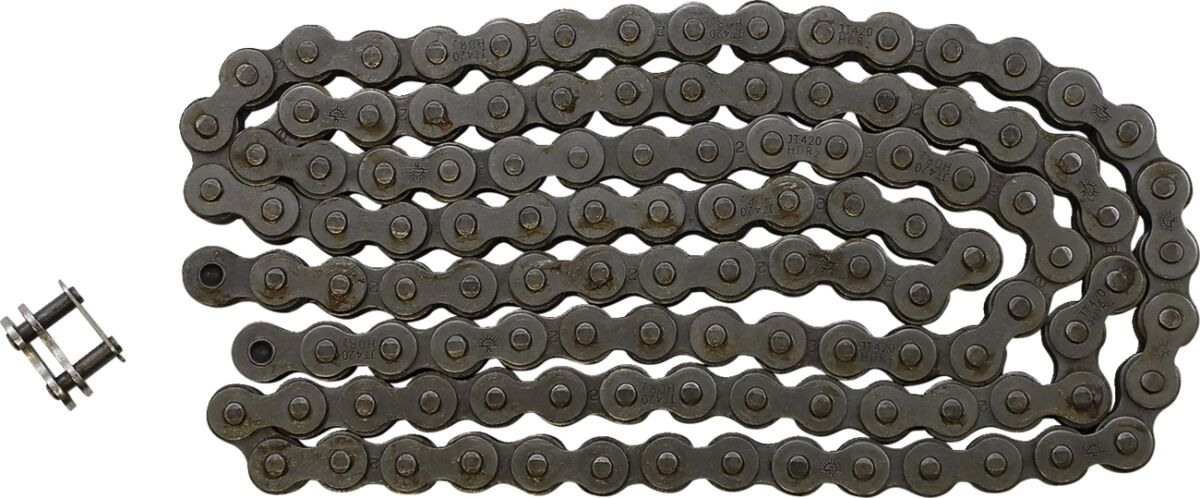 420-HDR-116-SL 116 CLIP LINK 420 NON-SEAL DRIVE CHAIN / NATURAL / STEEL
