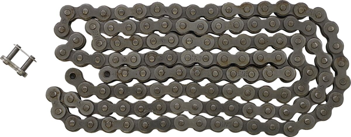 420HDR 122 CLIP LINK 420 NON-SEAL REPLACEMENT DRIVE CHAIN / NATURAL / STEEL