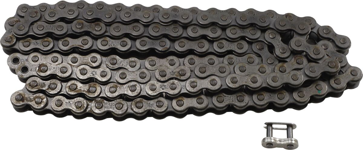 420-HDR-130-SL 130 CLIP LINK 420 NON-SEAL DRIVE CHAIN / NATURAL / STEEL