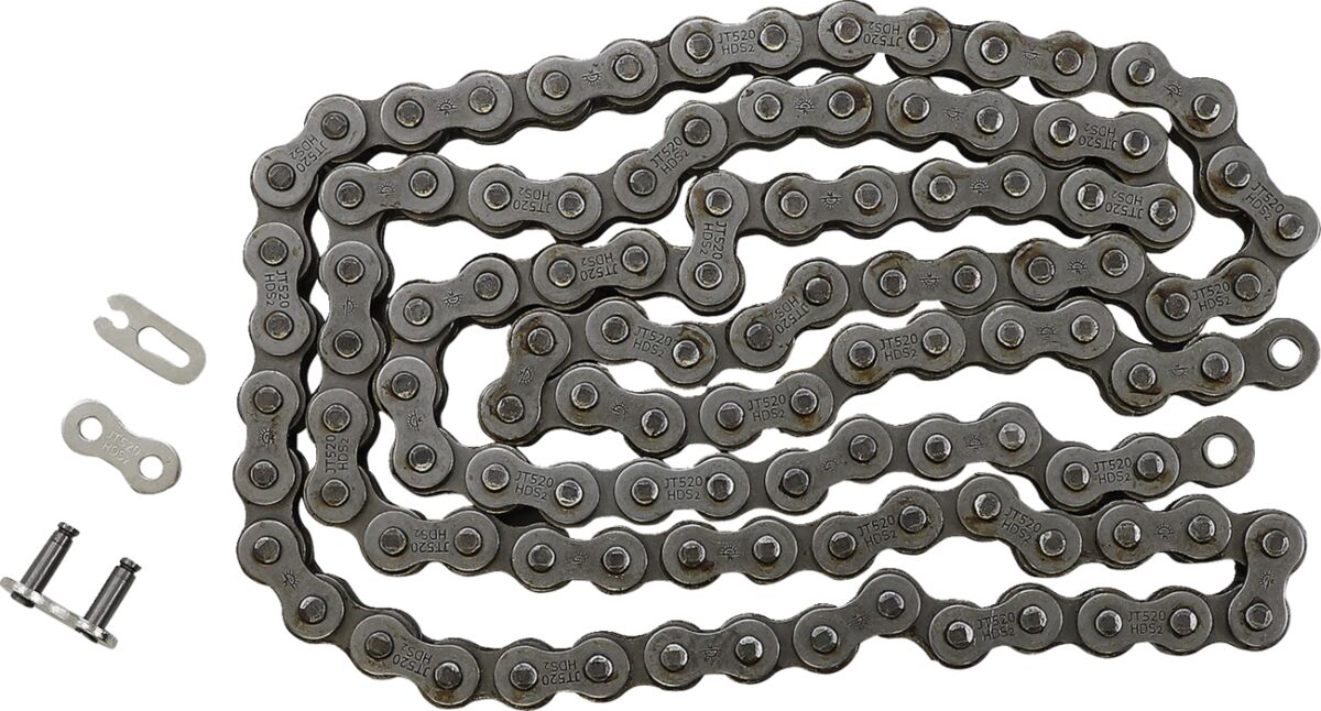 520HDS 112 CLIP LINK 520 NON-SEAL REPLACEMENT DRIVE CHAIN / NATURAL / STEEL