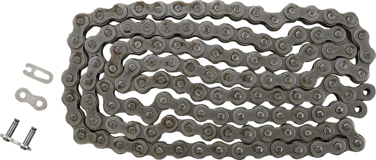 520HDS 124 CLIP LINK 520 NON-SEAL REPLACEMENT DRIVE CHAIN / NATURAL / STEEL