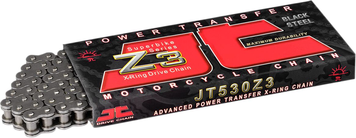 520 Z3 106 RIVET LINK 520 X-RING REPLACEMENT DRIVE CHAIN / NATURAL / STEEL