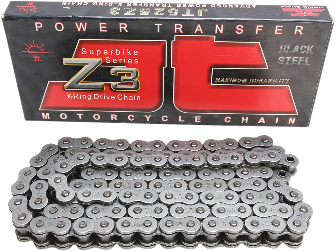 525 Z3 118 RIVET LINK 525 X-RING REPLACEMENT DRIVE CHAIN / NATURAL / STEEL