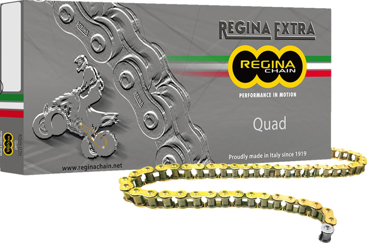 QUAD SERIES 100 CLIP LINK 520 Z-RING REPLACEMENT DRIVE CHAIN / GOLD