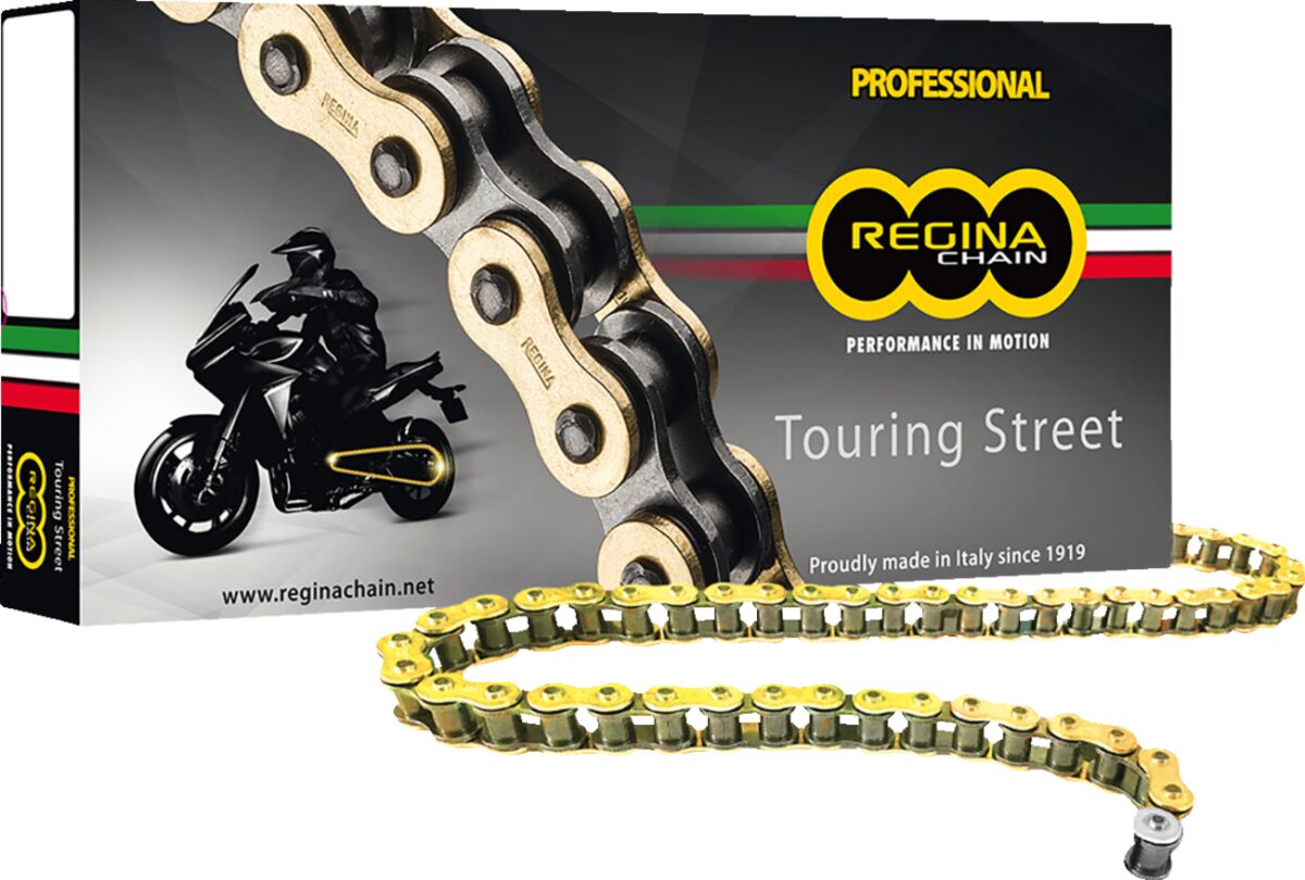 530/136 ZRT 136 RIVET LINK 530 Z-RING PERFORMANCE REPLACEMENT DRIVE CHAIN / GOLD|BLACK / STEEL