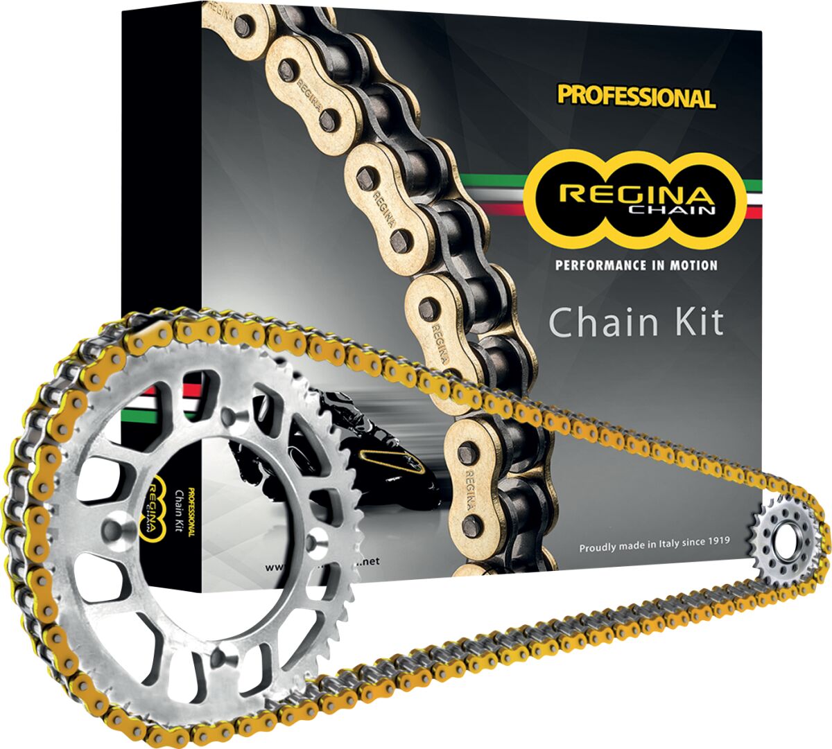135 ZRE 104 CLIP & RIVET LINK 520 O-RING CHAIN KIT / 15 TEETH FRONT & 40 TEETH REAR / GOLD / STEEL