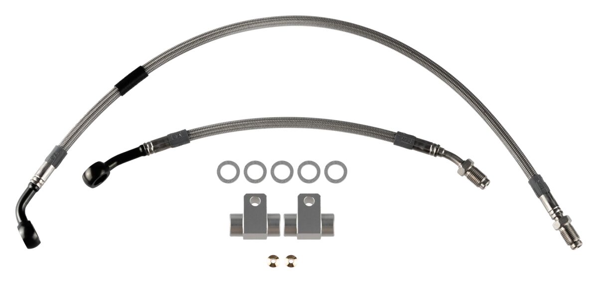 BRAKE LINE KIT STEEL BRAIDED