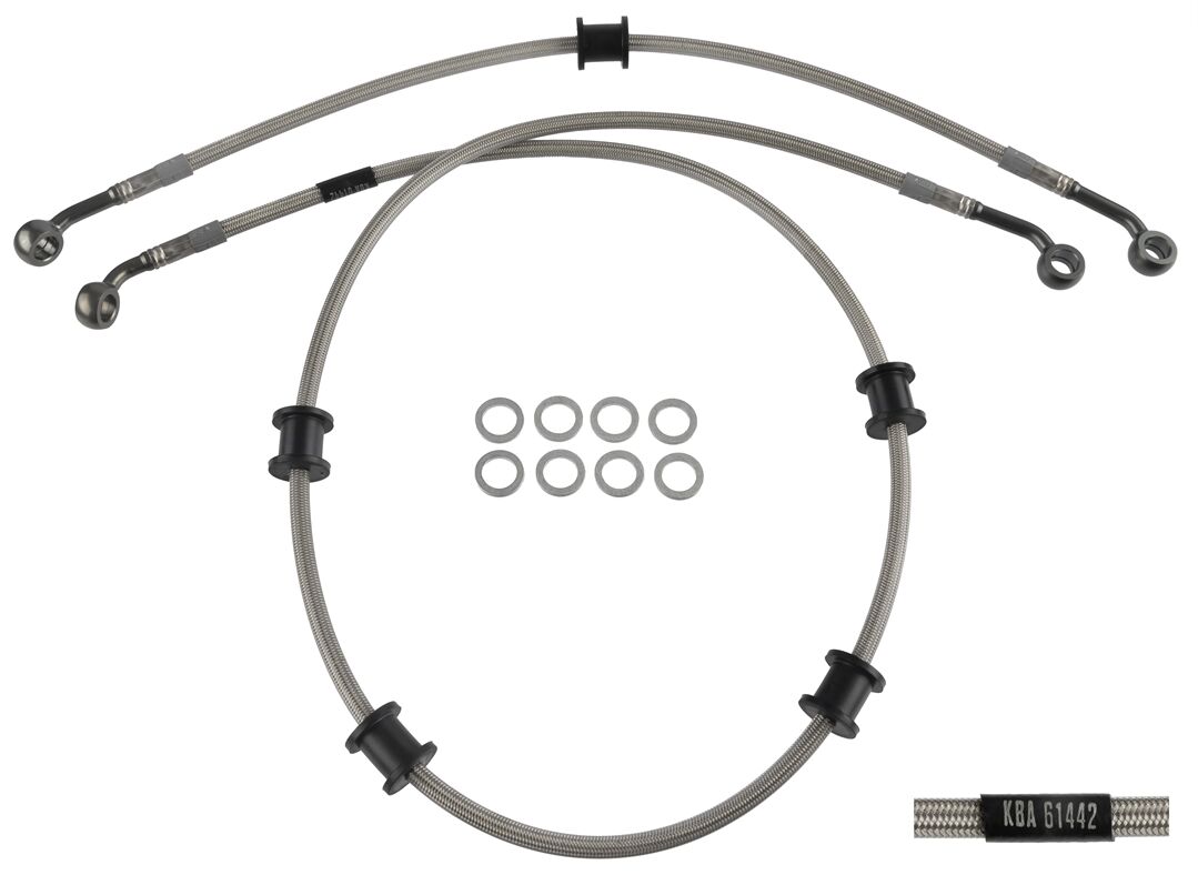 BRAKE LINE KIT STEEL BRAIDED