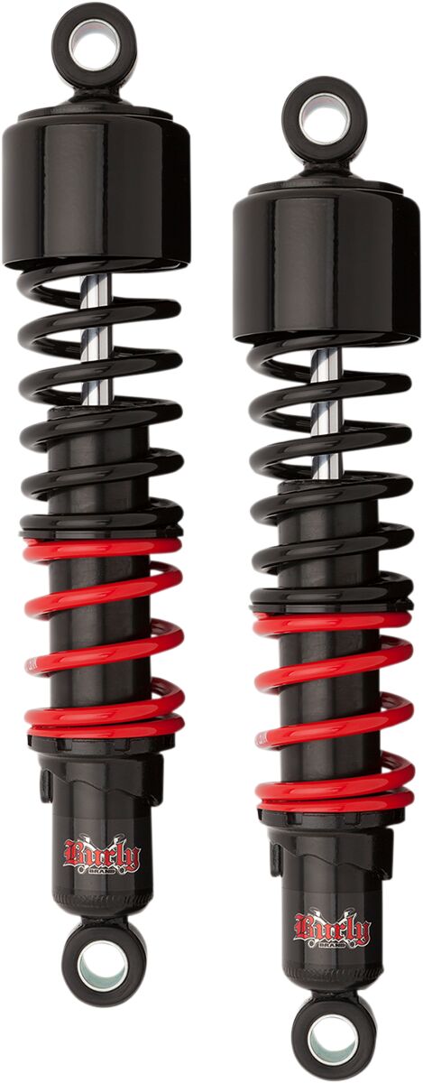 SHOCKS 13" STILETTO BLACK W/RED & BLACK SPRINGS