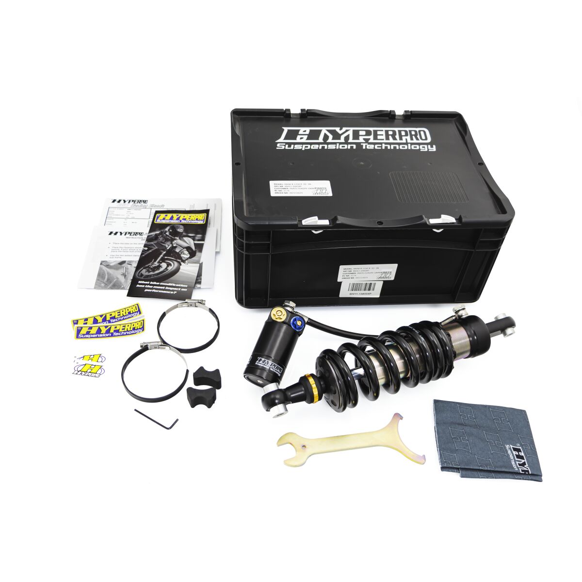 TYPE 461 FULLY ADJUSTABLE REAR SHOCK W/ HOSE RESERVOIR BMW