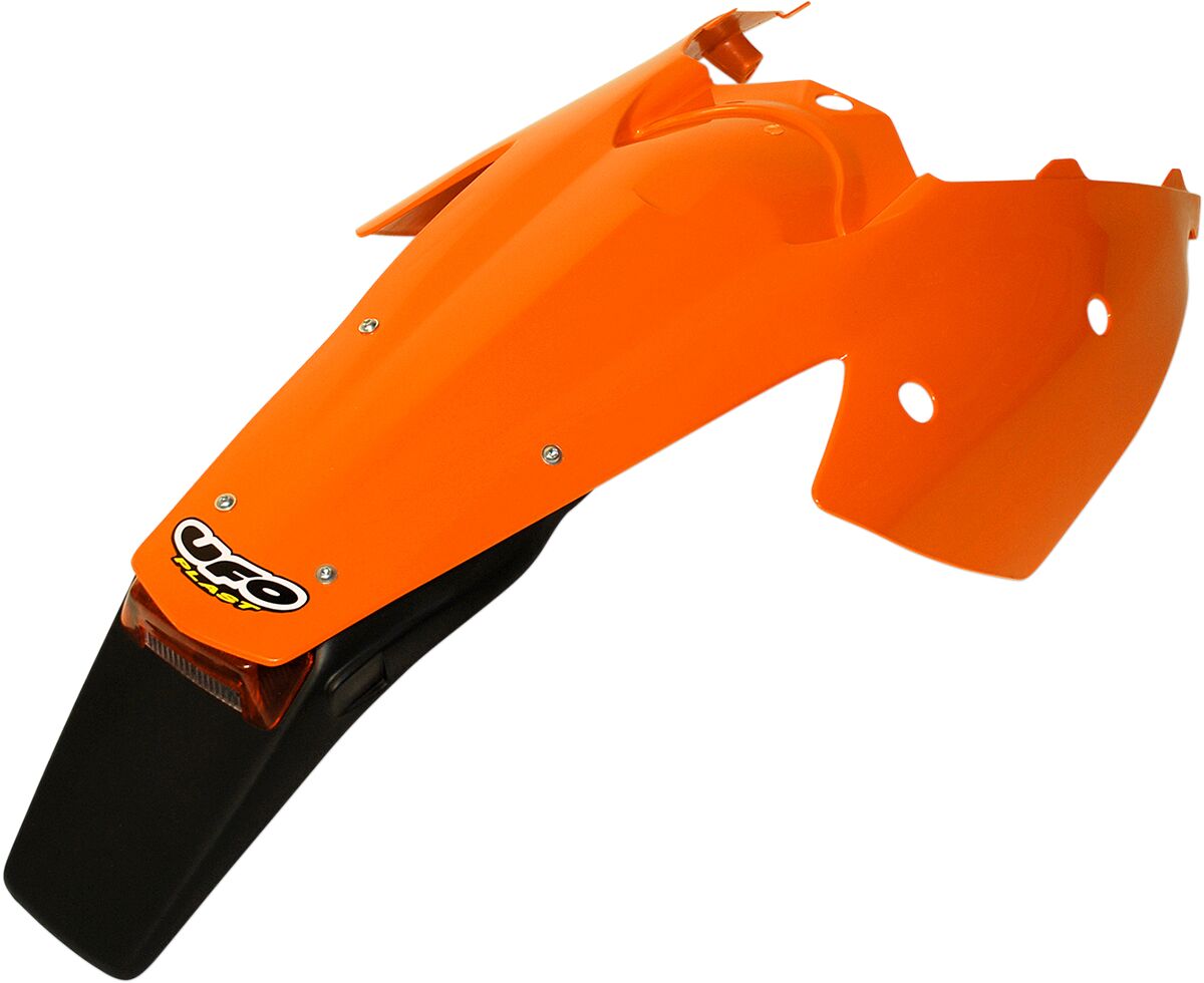 ENDURO REAR FENDER W/ STOP-TAILLIGHT KTM EXC ORANGE