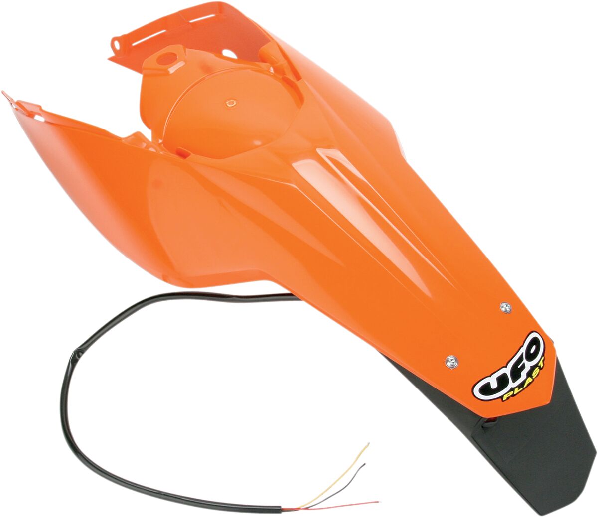 ENDURO REAR FENDER W/SIDE PANELS & LED-LIGHT KTM SX/SX-F/EXC ORANGE