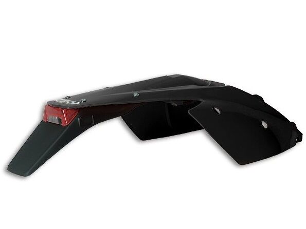 ENDURO REAR FENDER W/ STOP-TAILLIGHT KTM EXC BLACK