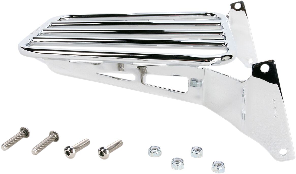 LUGGAGE RACK TUBULAR FOR SISSY BAR CHROME