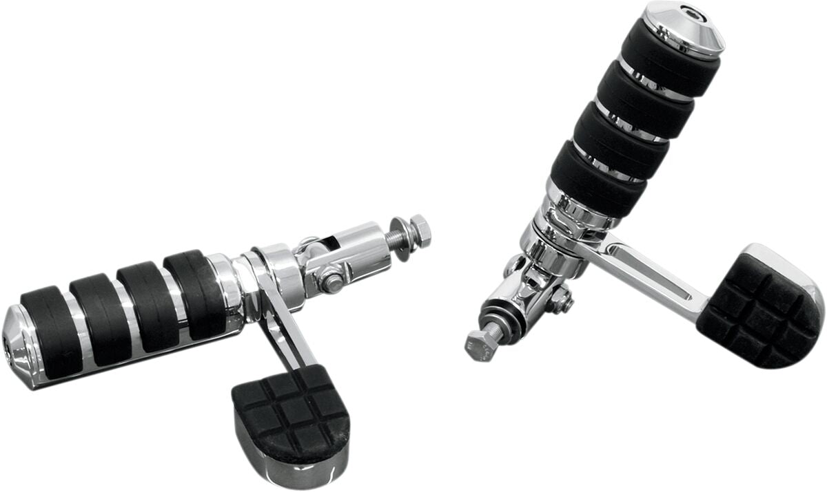 PEGS ANTI-VIBRATION  WITH HEEL REST CHROME