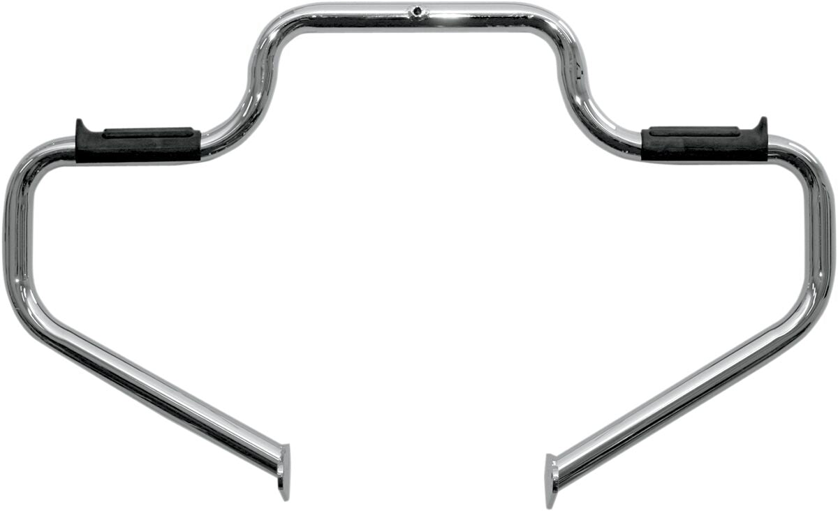 HIGHWAY BAR BUILT-IN RUBBER FOOTREST MULTIBAR® / STEEL / FRONT / NATURAL-CHROME