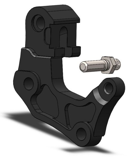 BRAKE CALIPER RELOCATION BRACKET 320MM LEFT