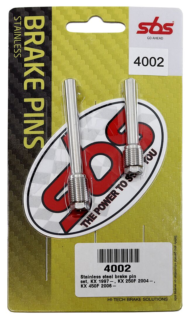 BRAKE PAD PINS STAINLESS STEEL 304, MX & ENDURO