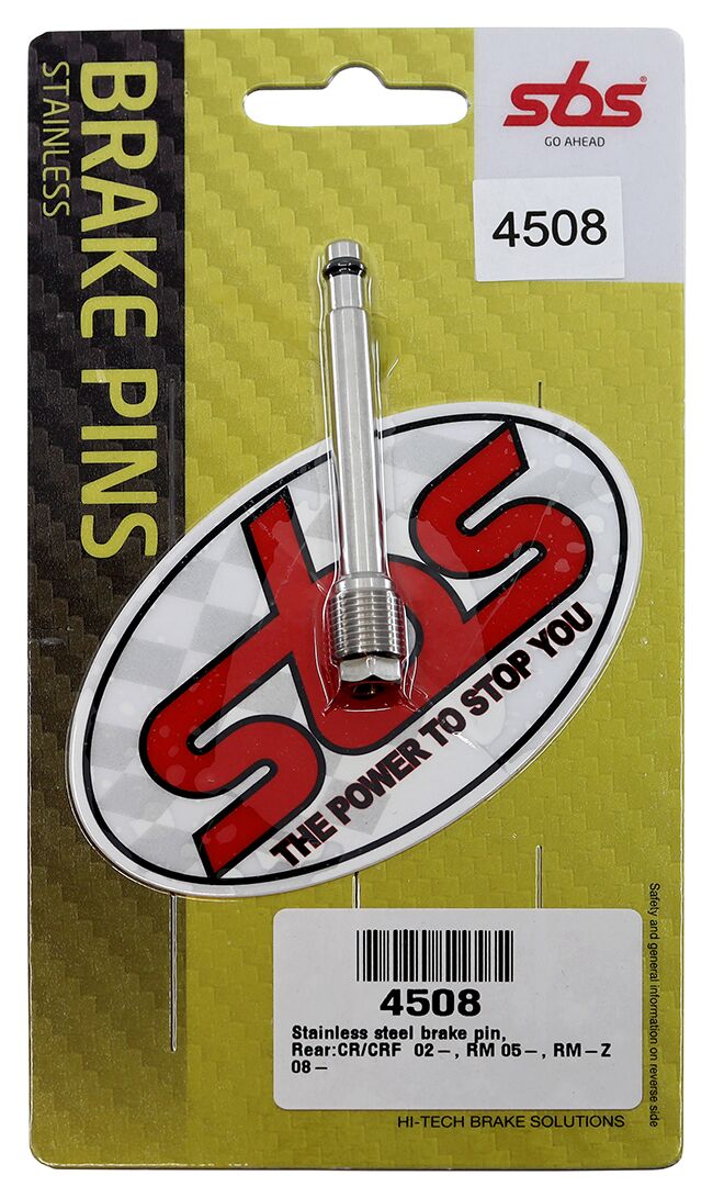 BRAKE PAD PINS STAINLESS STEEL 304, MX & ENDURO
