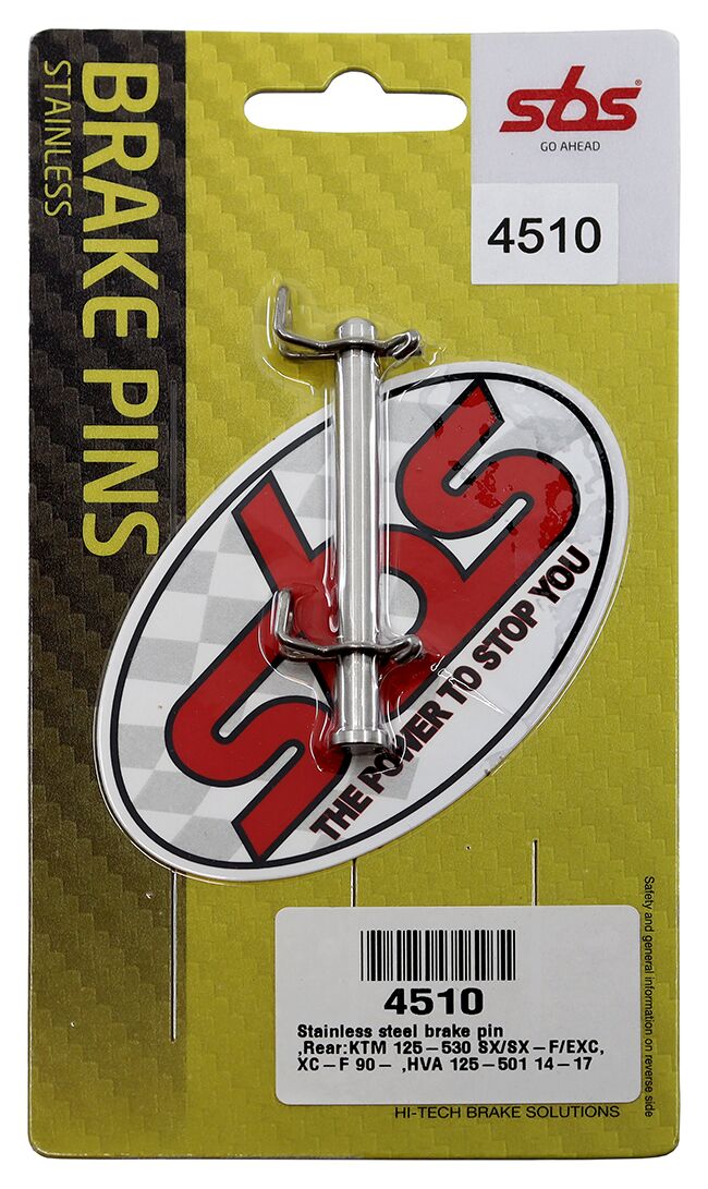 BRAKE PAD PINS STAINLESS STEEL 304, MX & ENDURO