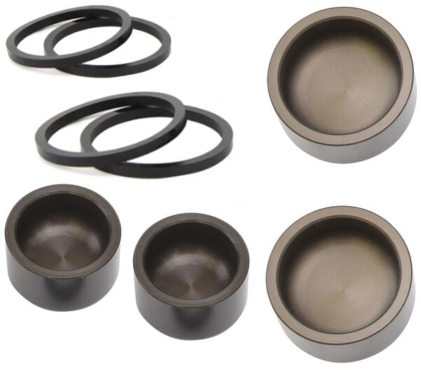 BRAKE CALIPER SEALS AND PISTONS SET RACING GP CALIPER
