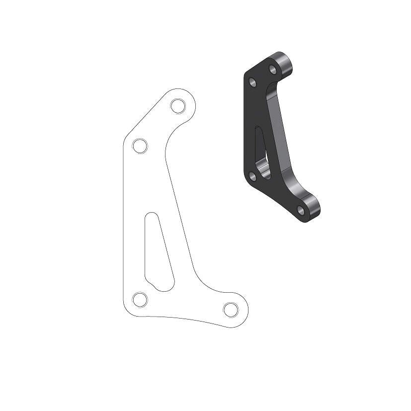 BRAKE CALIPER RELOCATION BRACKET SM RACING 320mm