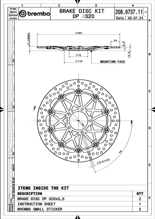 BRAKE ROTOR KIT SUPERSPORT RACING