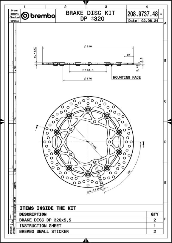 BRAKE ROTOR KIT SUPERSPORT RACING