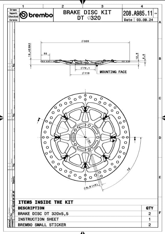 BRAKE ROTOR KIT T-DRIVE RACING