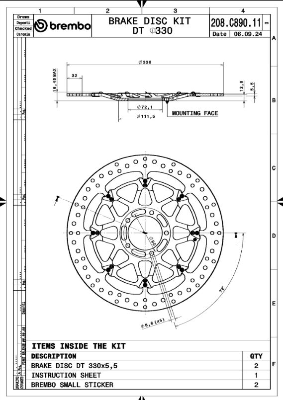 BRAKE ROTOR KIT T-DRIVE RACING