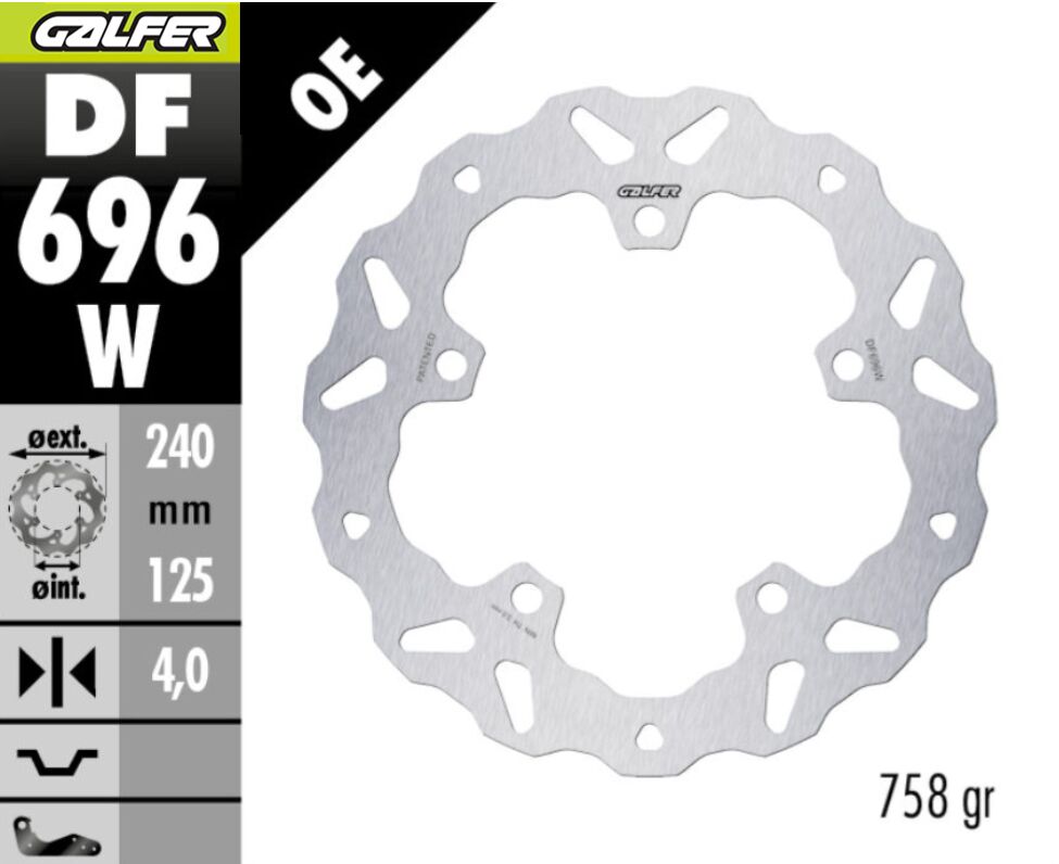 BRAKE ROTOR FIXED WAVE