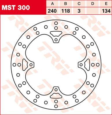 BRAKE ROTOR FIXED ROUND