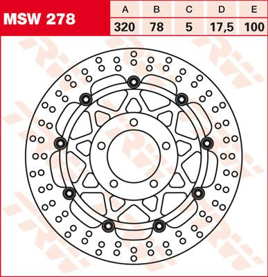 BRAKE ROTOR FLOATING ROUND