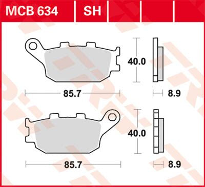 BRAKE PAD ALLROUND ORGANIC