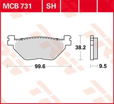 BRAKE PAD ALLROUND ORGANIC