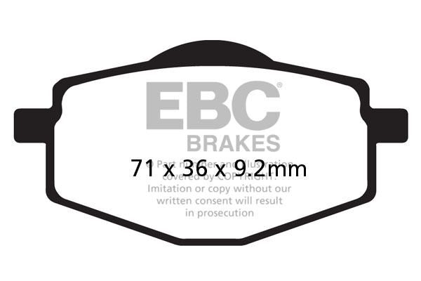 BRAKE PAD SFAC SERIES CARBON FIBER SCOOTER