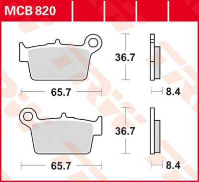 BRAKE PAD ALLROUND ORGANIC STANDARD