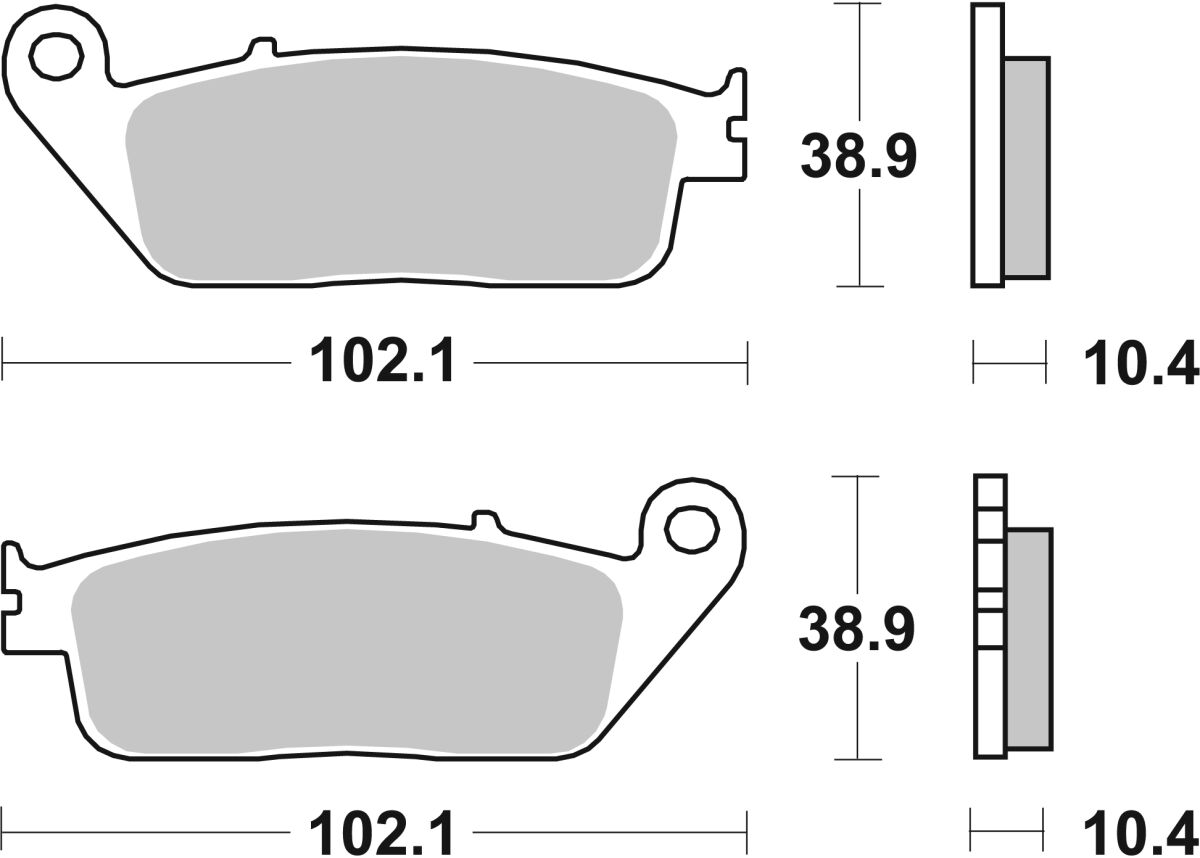 BRAKE PAD CERAMIC STREET