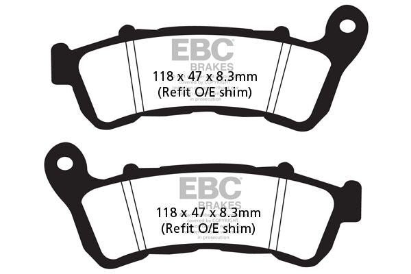 BRAKE PAD EPFA-HH SERIES SINTERED