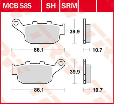 BRAKE PAD SH SINTER PERFORMANCE