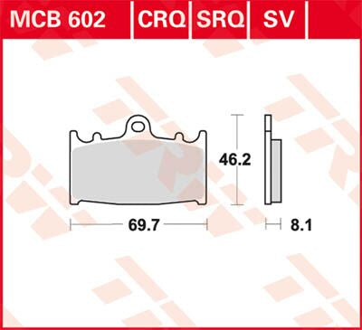 BRAKE PAD SV SINTER PERFORMANCE STREET