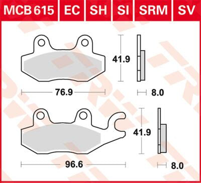 BRAKE PAD SI SINTER OFFROAD