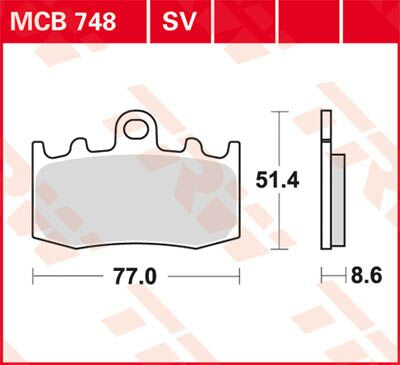 BRAKE PAD SV SINTER PERFORMANCE STREET