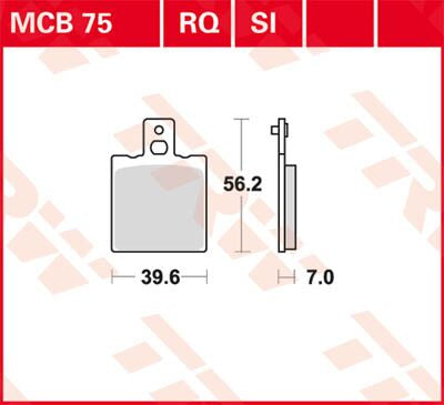 BRAKE PAD RQ ORGANIC SPORT