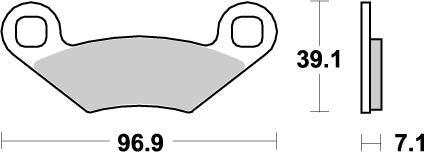 BRAKE PAD ATV ydelse