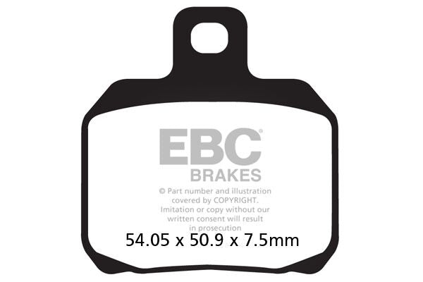 BRAKE PAD FA-V SERIES SINTERED METAL/ORGANIC COMPOUND