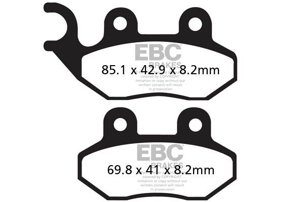 BRAKE PAD SFA-HH SERIES SINTERED METAL SCOOTER